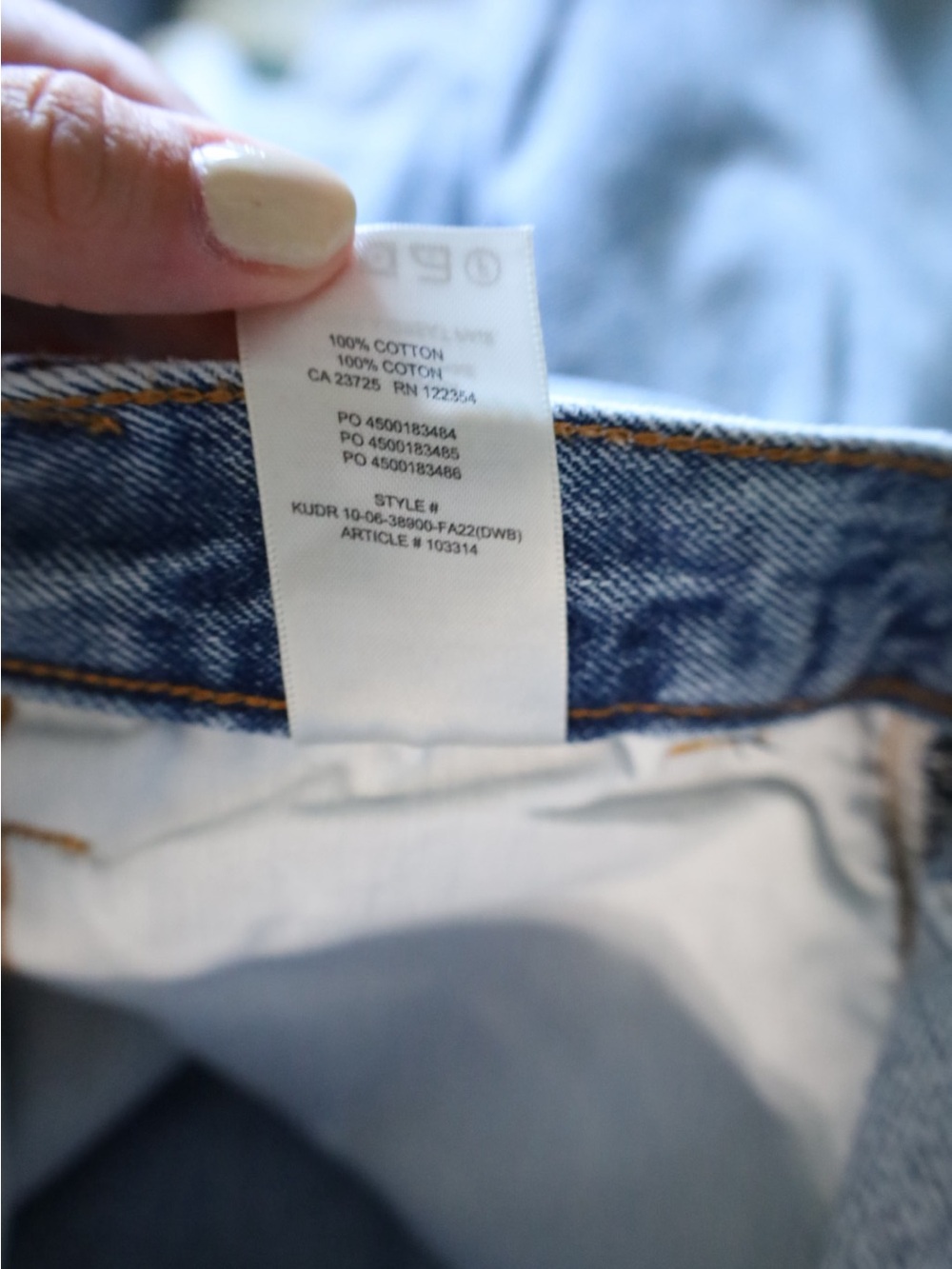 Aritzia Denim Forum The Luanne High Rise Tapered 30L Light Wash Women’s Size 29 - Picture 11 of 11